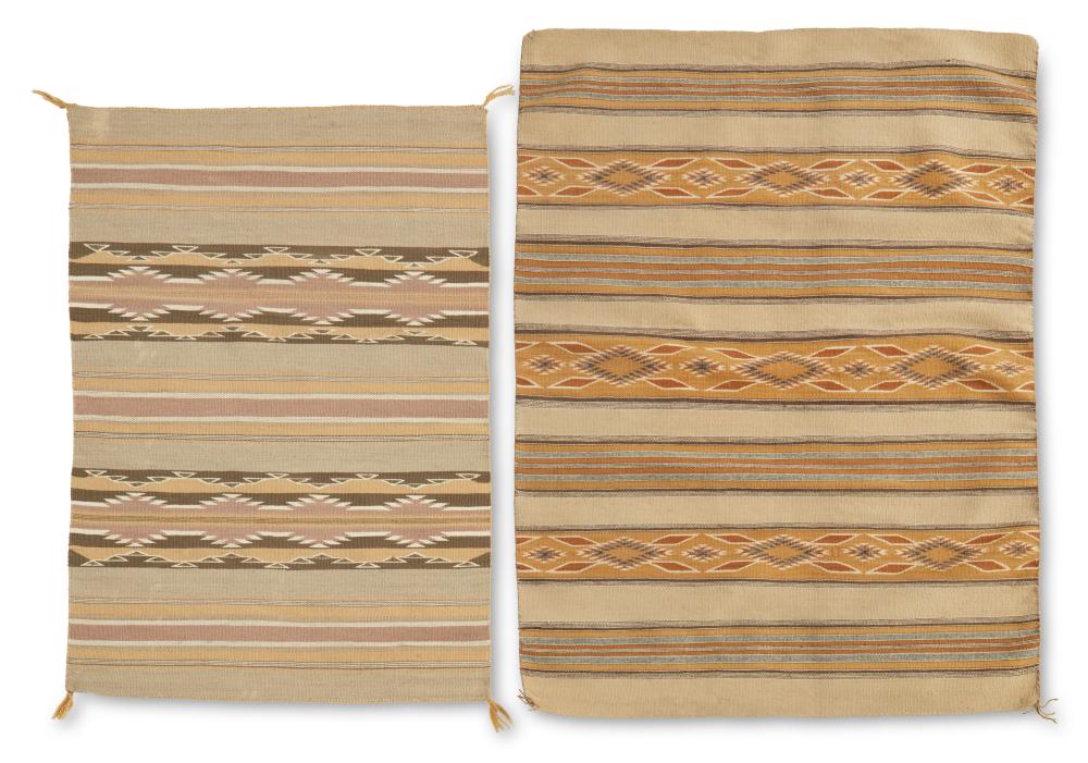 TWO NAVAJO CHINLE BLANKETSTwo Navajo 2ee46b