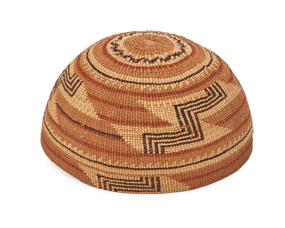 A POLYCHROME HUPA/YUROK/KARUK BASKETRY