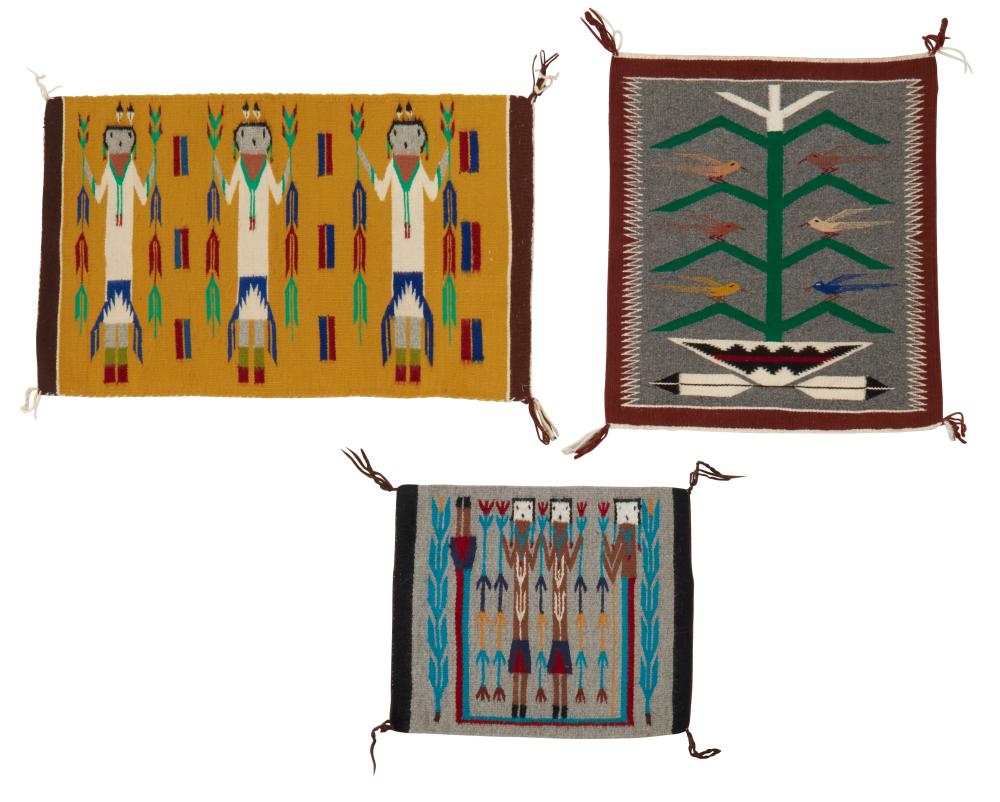 A GROUP OF NAVAJO PICTORIAL TEXTILESA