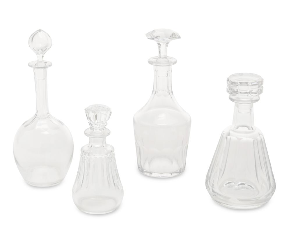 A GROUP OF BACCARAT CRYSTAL DECANTERSA 2ee4f9