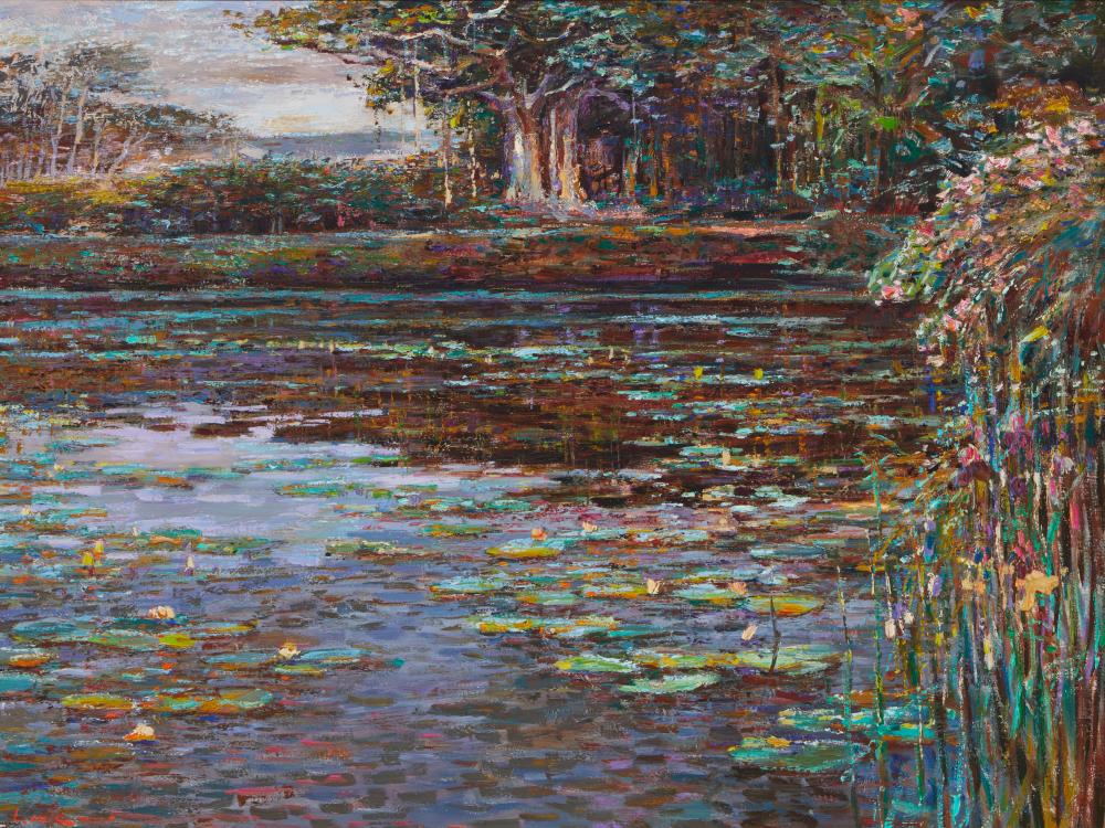 LAU CHUN (B. 1942), HAWAIIAN POND,