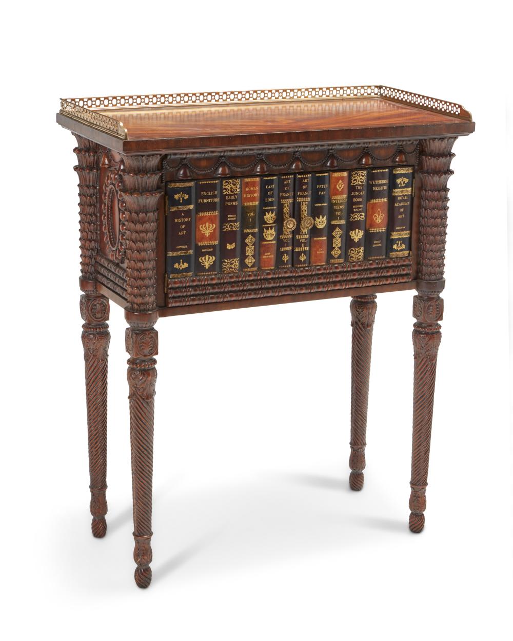 A MAITLAND-SMITH FAUX BOOK CABINETA