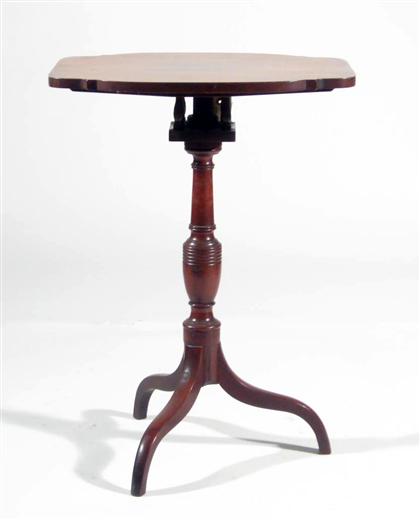 Federal tilt-top mahogany candlestand