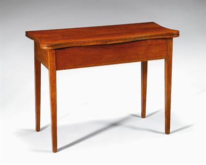 Federal mahogany inlaid card table