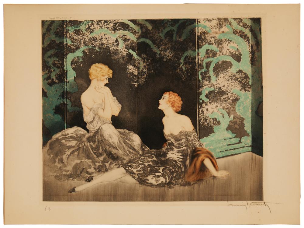 LOUIS ICART 1888 1950 INTIMACY  2ee582