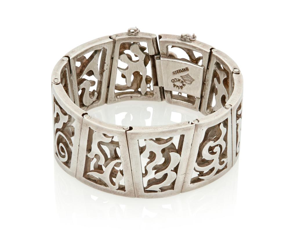 AN ANTONIO PINEDA SILVER BRACELETAn 2ee619