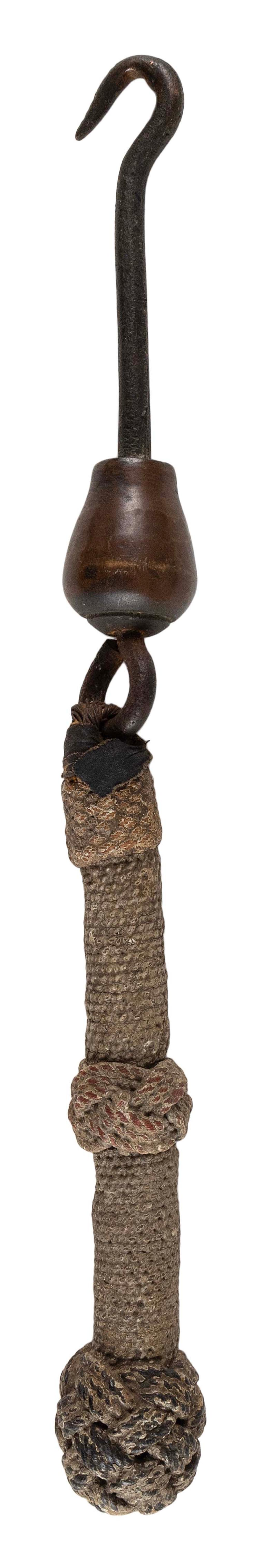 BELL CLAPPER WITH SAILOR'S ROPEWORK