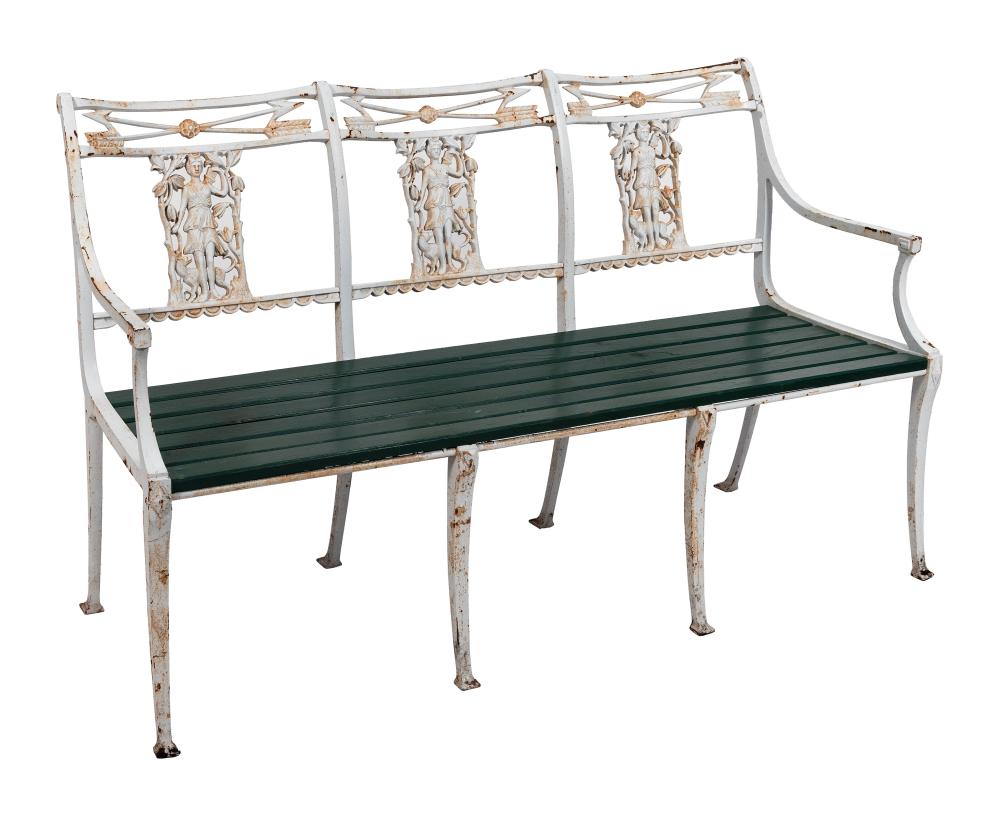 CAST IRON GARDEN BENCH EARLY 20TH 2f0f7a