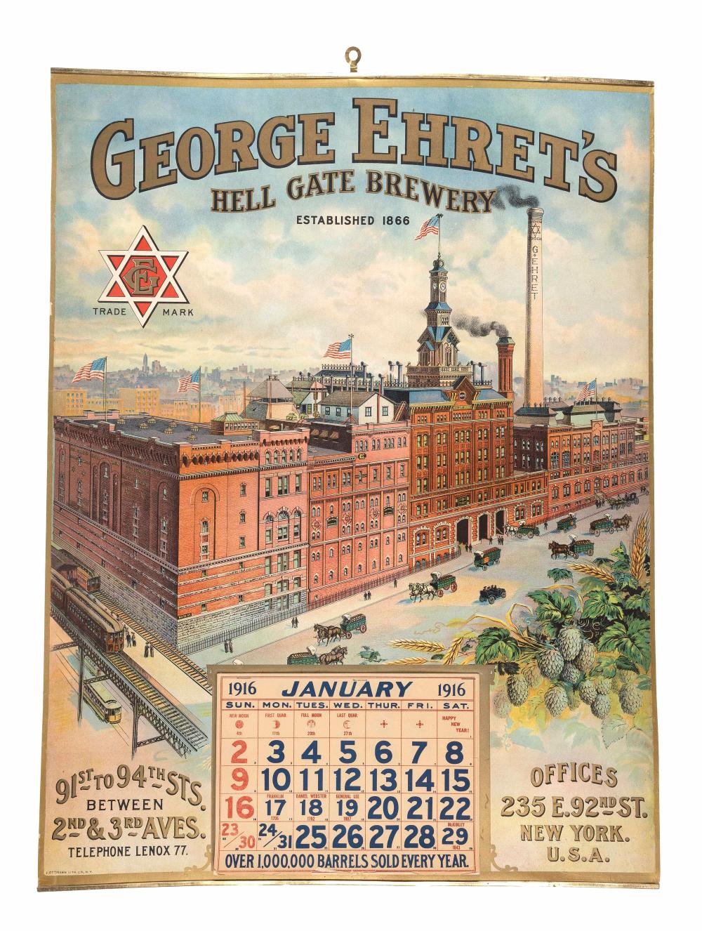 "GEORGE EHRET'S HELL GATE BREWERY"