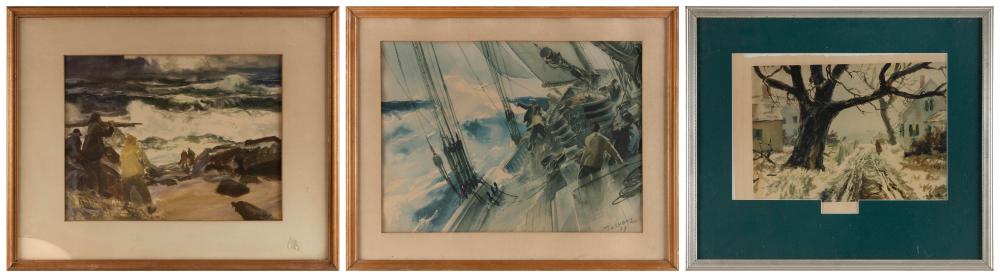 THREE LITHOGRAPHS, TWO BY JOHN