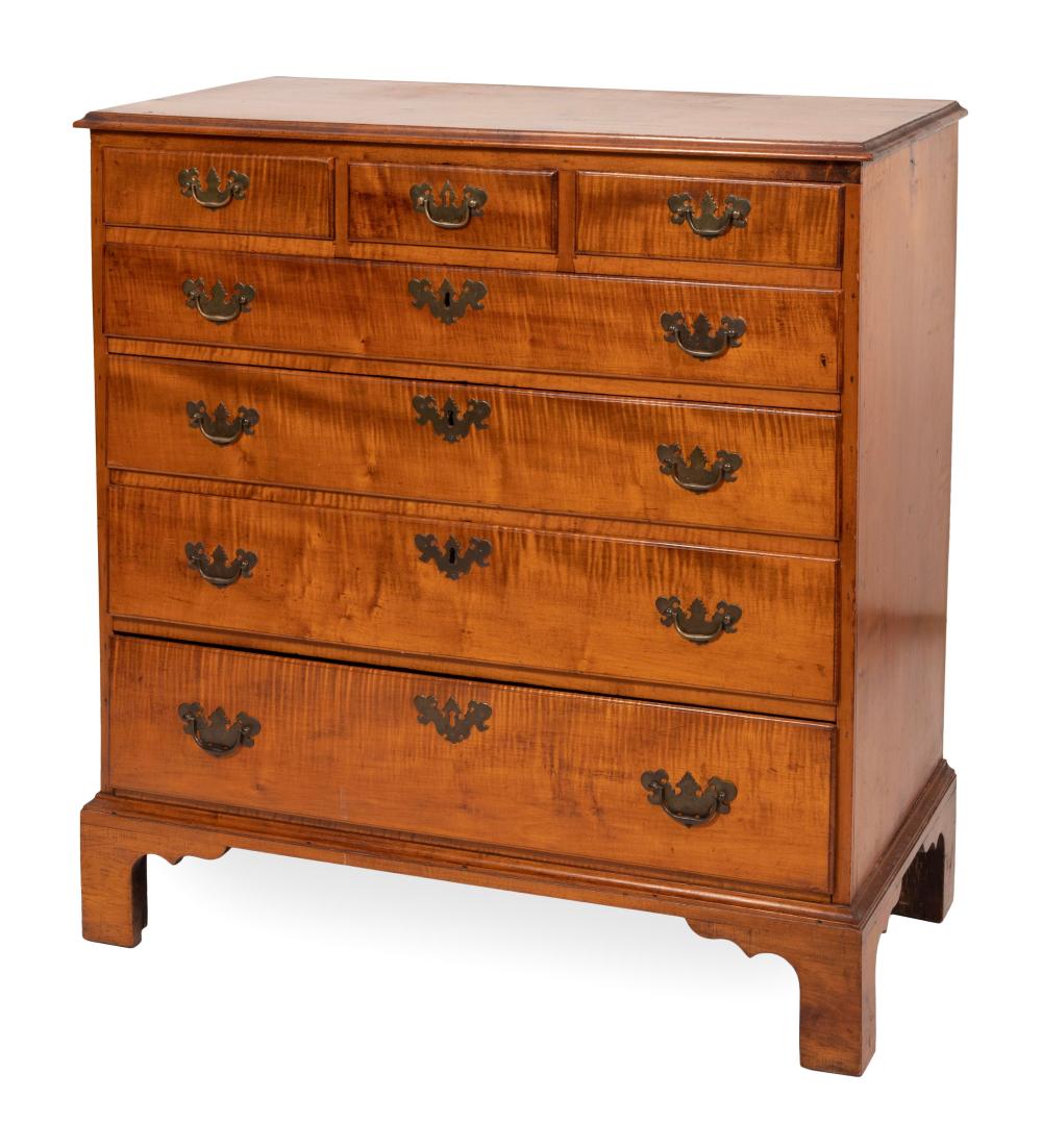 CHIPPENDALE CHEST NEW ENGLAND  2f1043