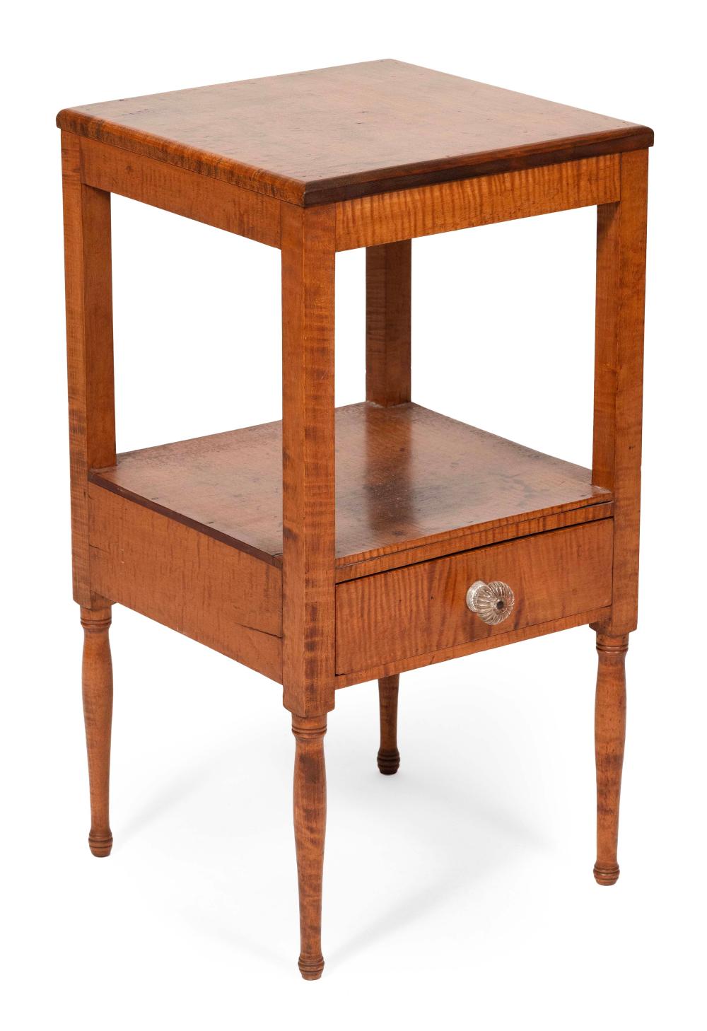 TIGER MAPLE TWO-TIER STAND 19TH