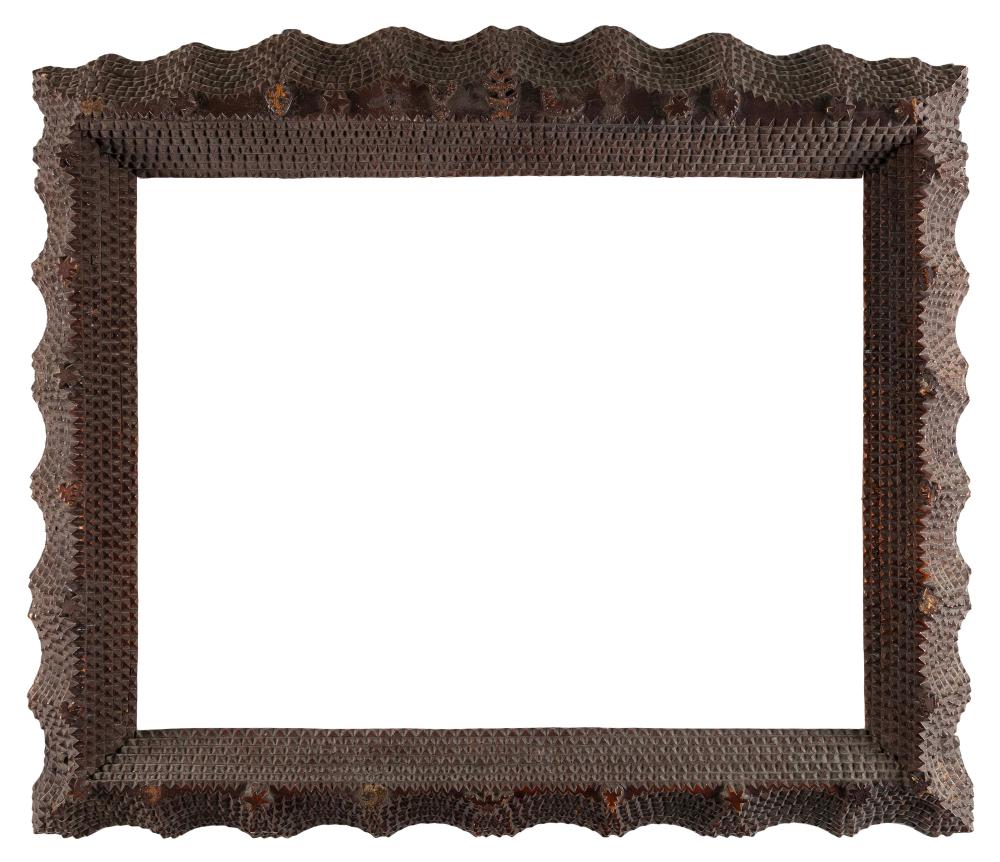 TRAMP ART PICTURE FRAME LATE 19TH 20TH 2f10b2