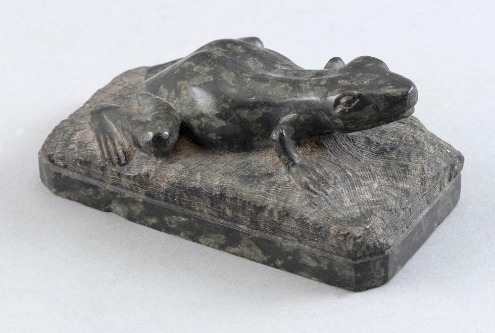 SOAPSTONE CARVING OF A FROG 20TH