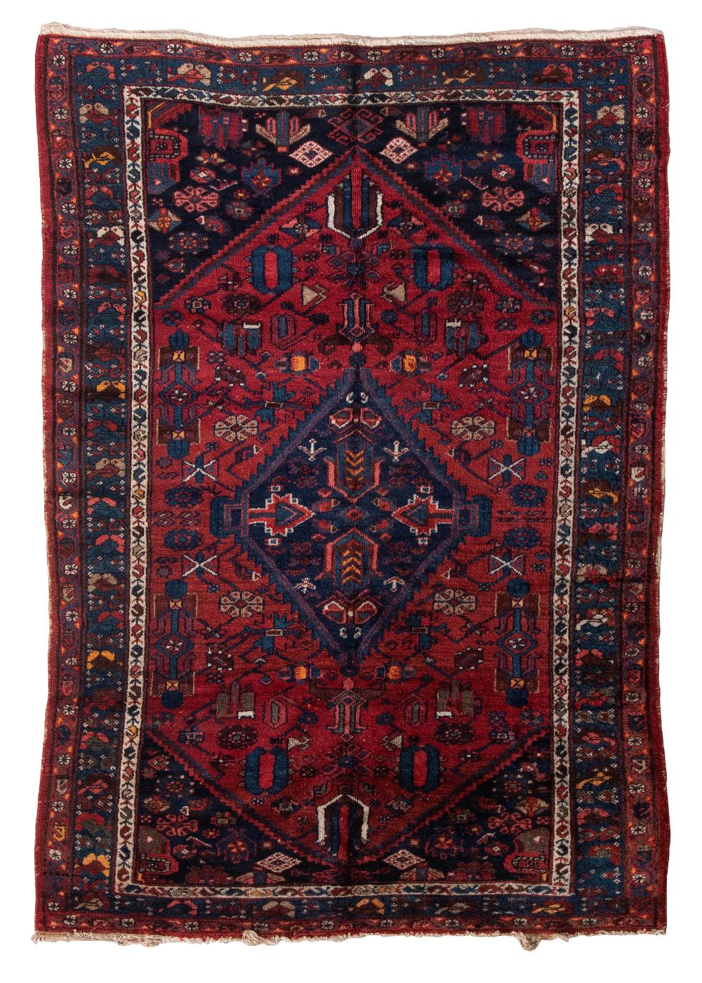 HAMADAN AREA RUG 4 5 X 6 6  2f113d