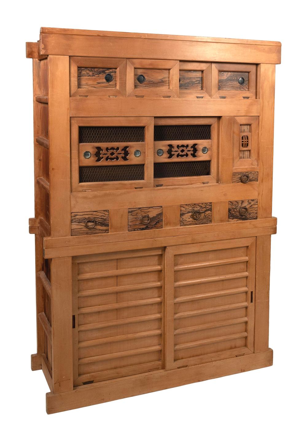JAPANESE TWO PART TANSU LATE 20TH 2f1147