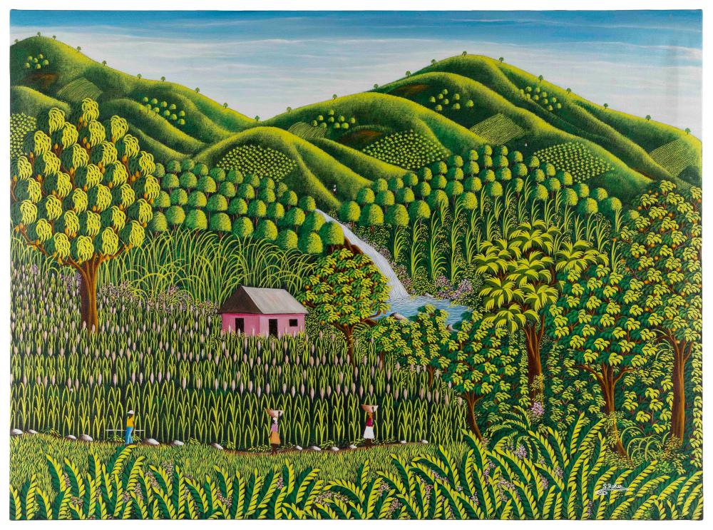 SAMUEL ROKER (HAITI, 1953-), PINK HOUSE