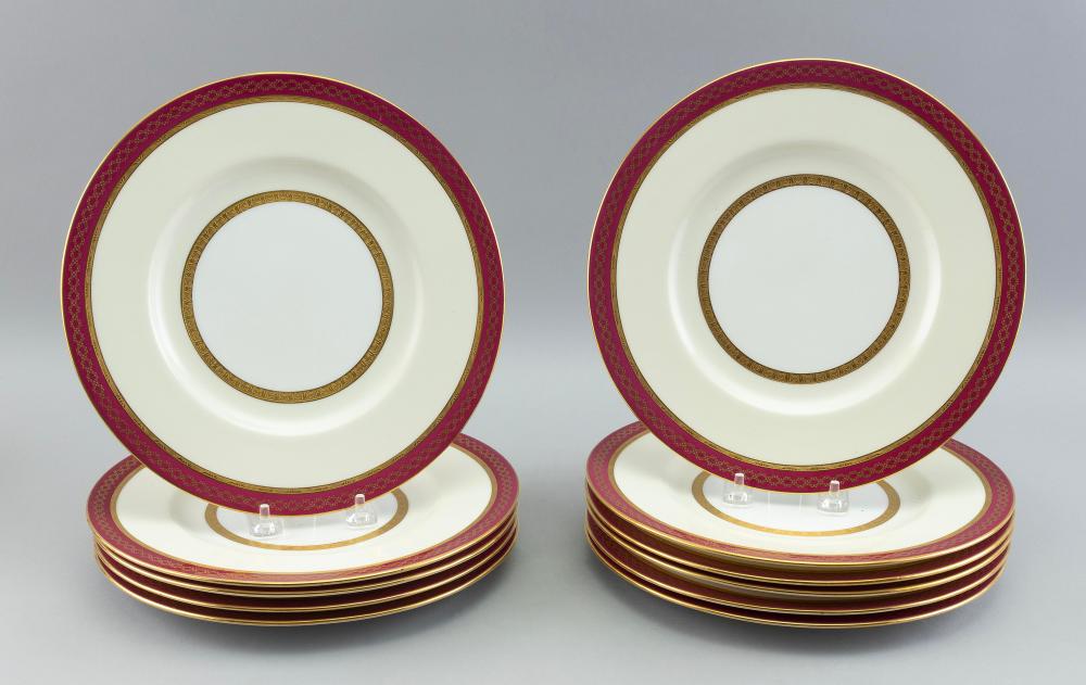 SET OF ELEVEN MINTON FOR TIFFANY