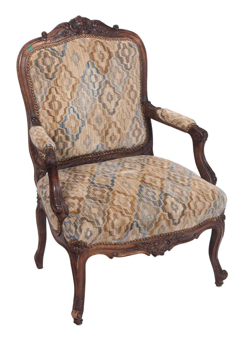 FRENCH-STYLE ARMCHAIR LATE 19TH