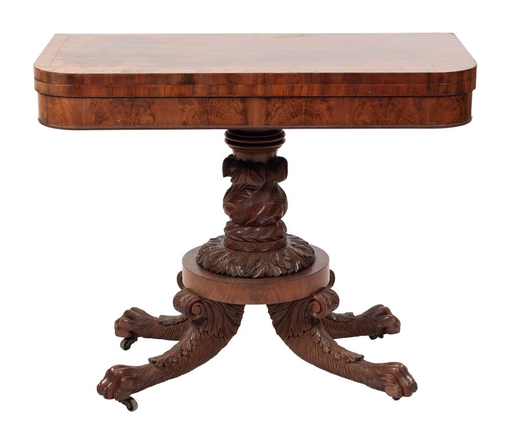 EMPIRE CARD TABLE CIRCA 1840 HEIGHT 2f1192