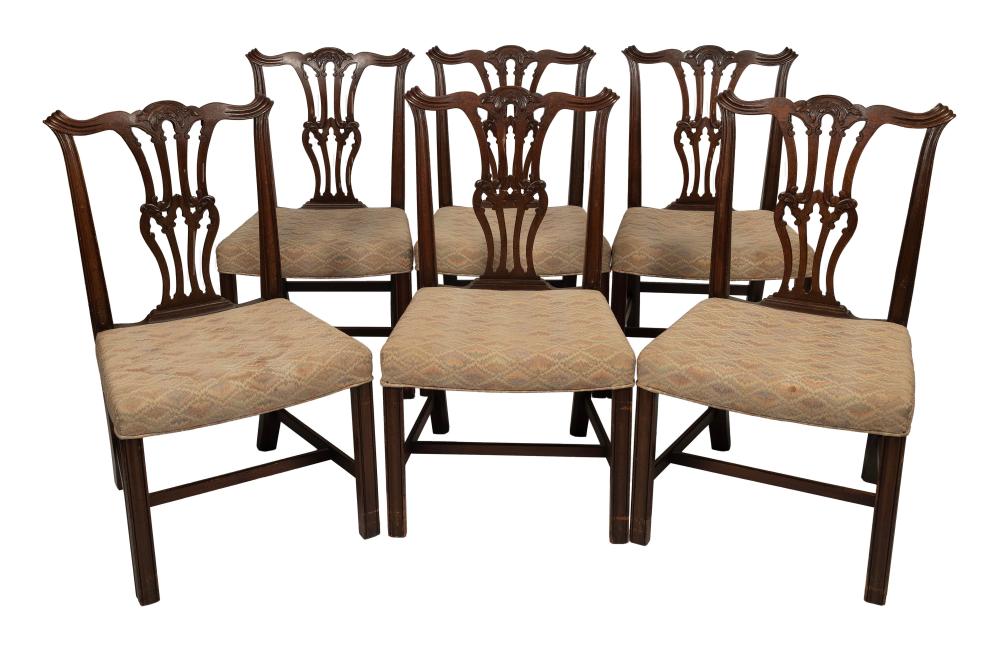 SET OF SIX GEORGIAN SIDE CHAIRS