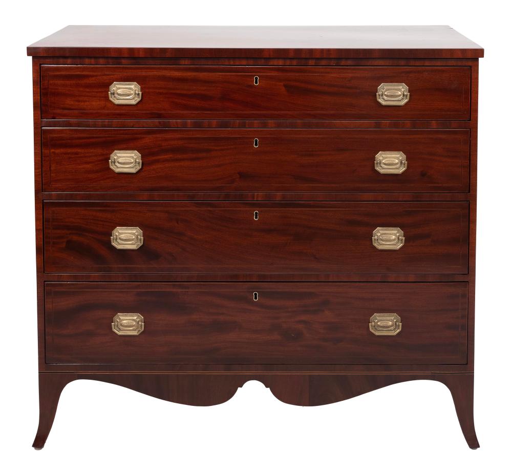 ENGLISH FOUR DRAWER CHEST LATE 2f11ad