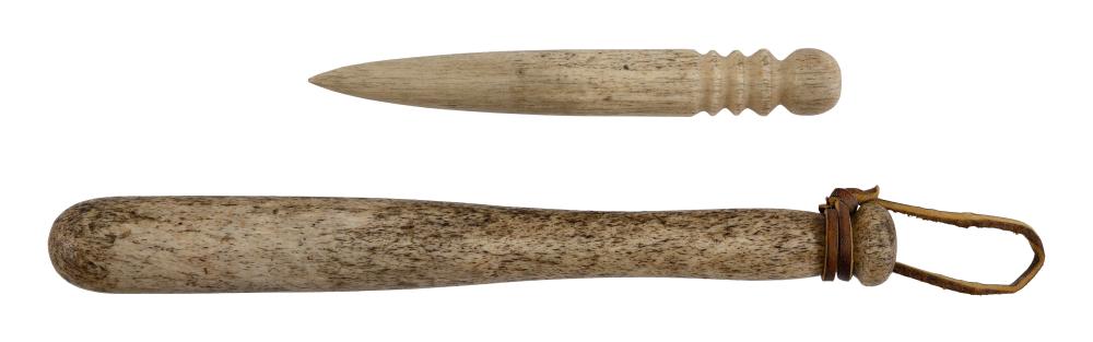 TWO WHALEBONE ITEMS 19TH CENTURYTWO