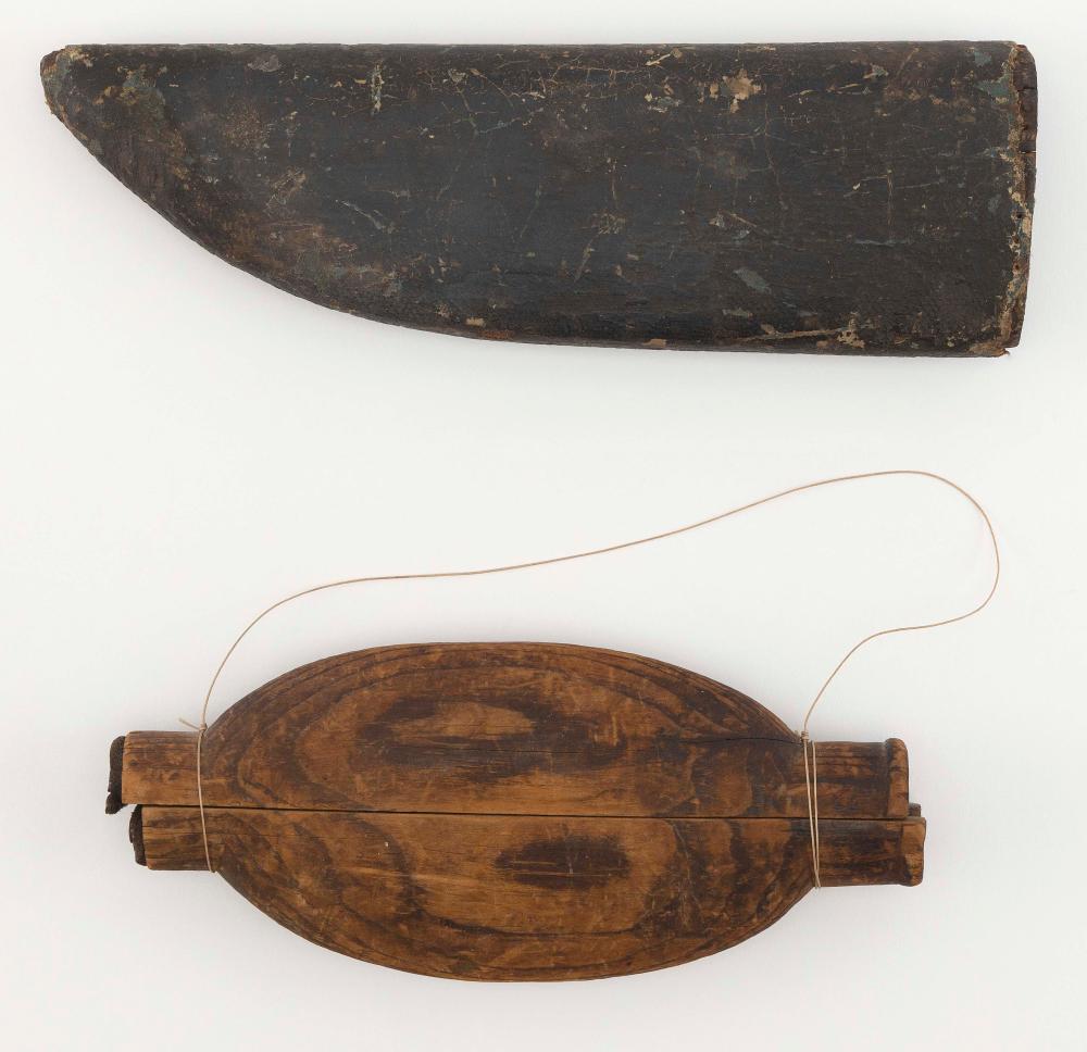 TWO WHALING IRON SHEATHS 19TH CENTURY