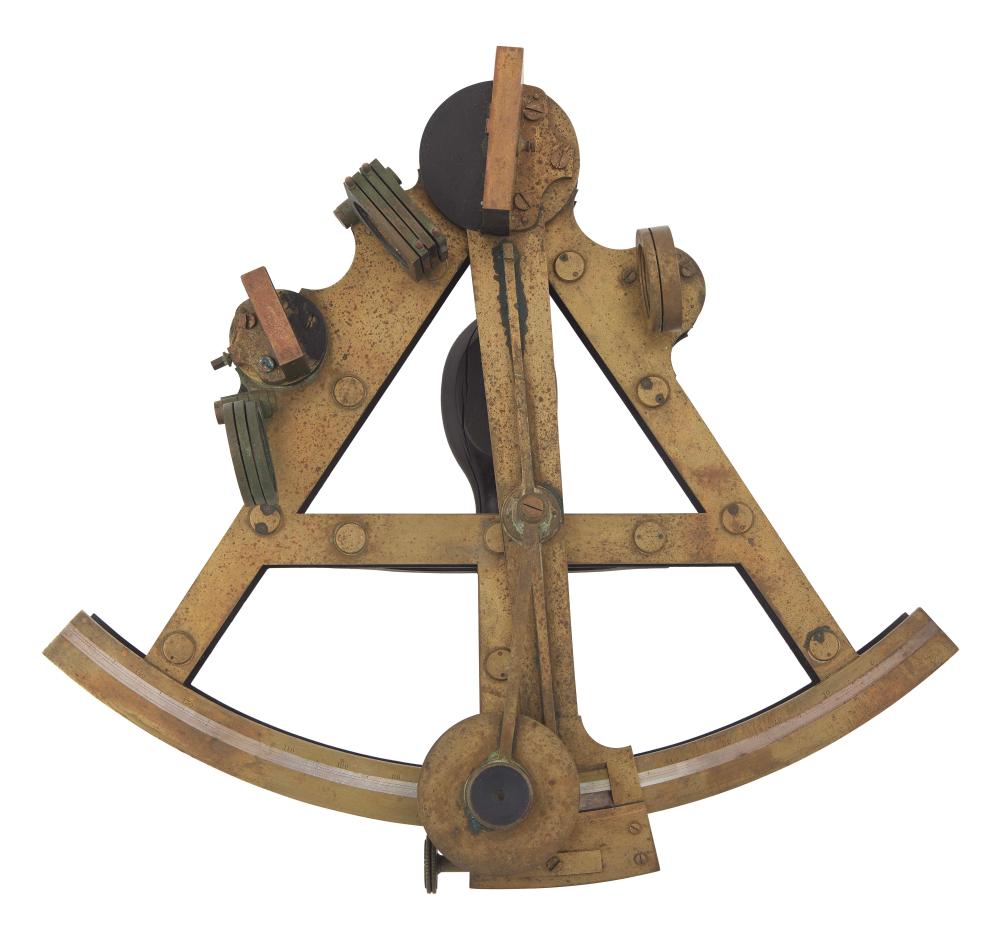 CASED DOUBLE FRAME SEXTANT LONDON  2f1342