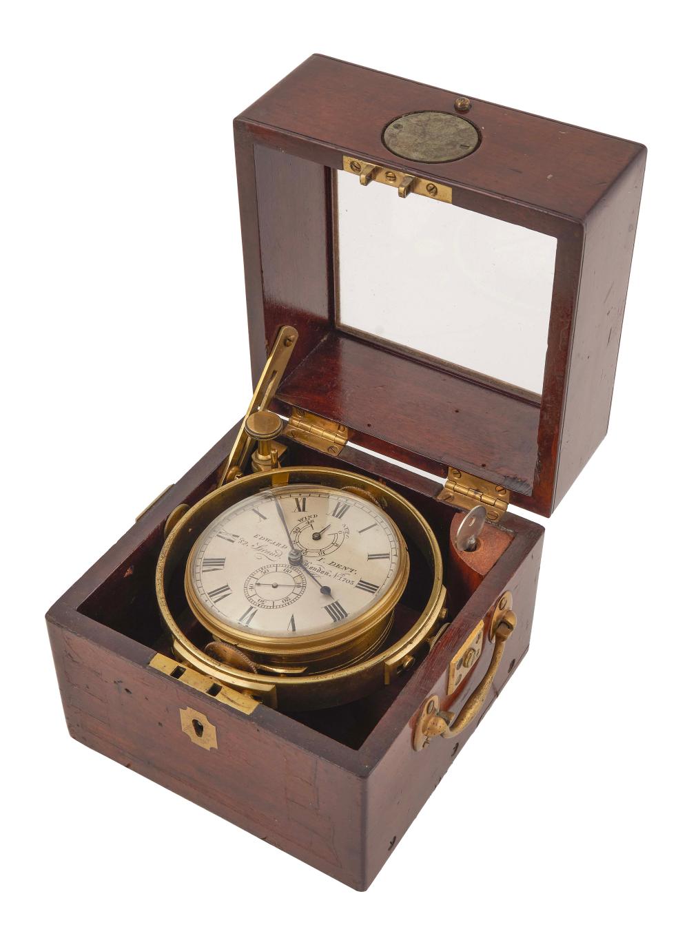 CASED YACHT CHRONOMETER 19TH CENTURY