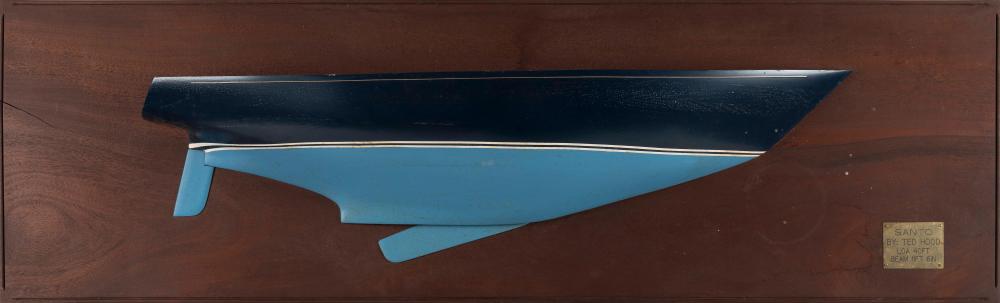 MOUNTED HALF HULL MODEL OF THE