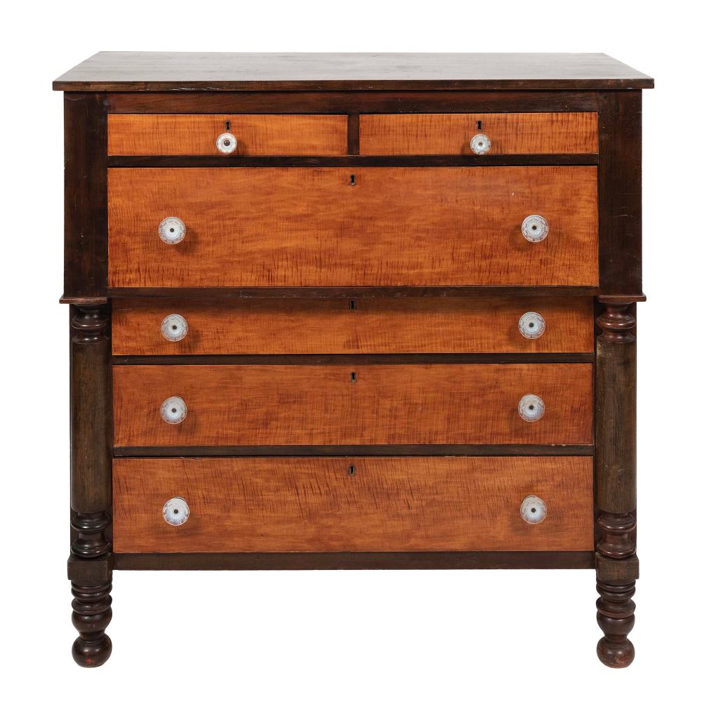 SIX DRAWER CHEST MID 19TH CENTURY 2f1506