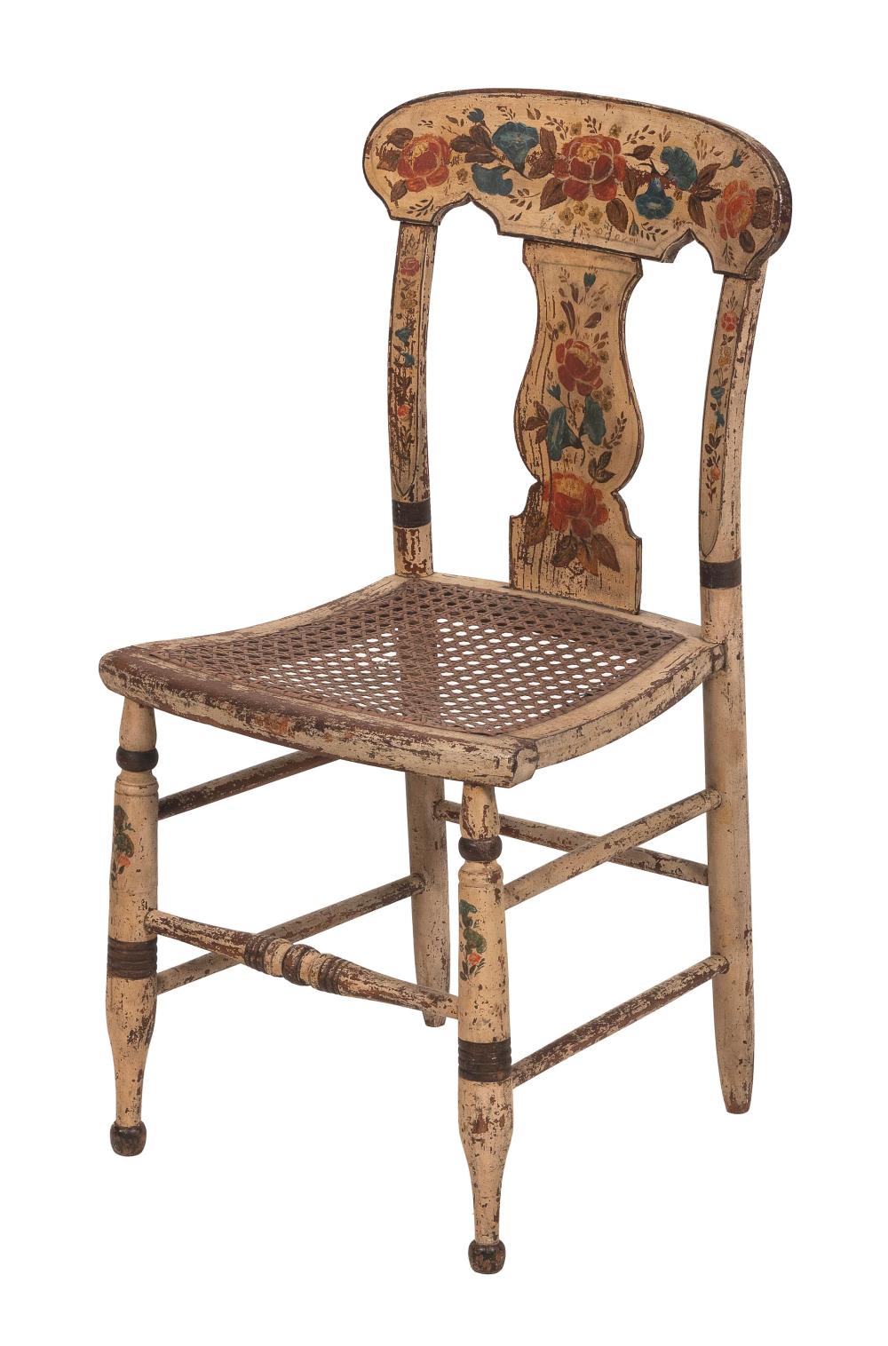 CANE-SEAT SIDE CHAIR FIRST HALF