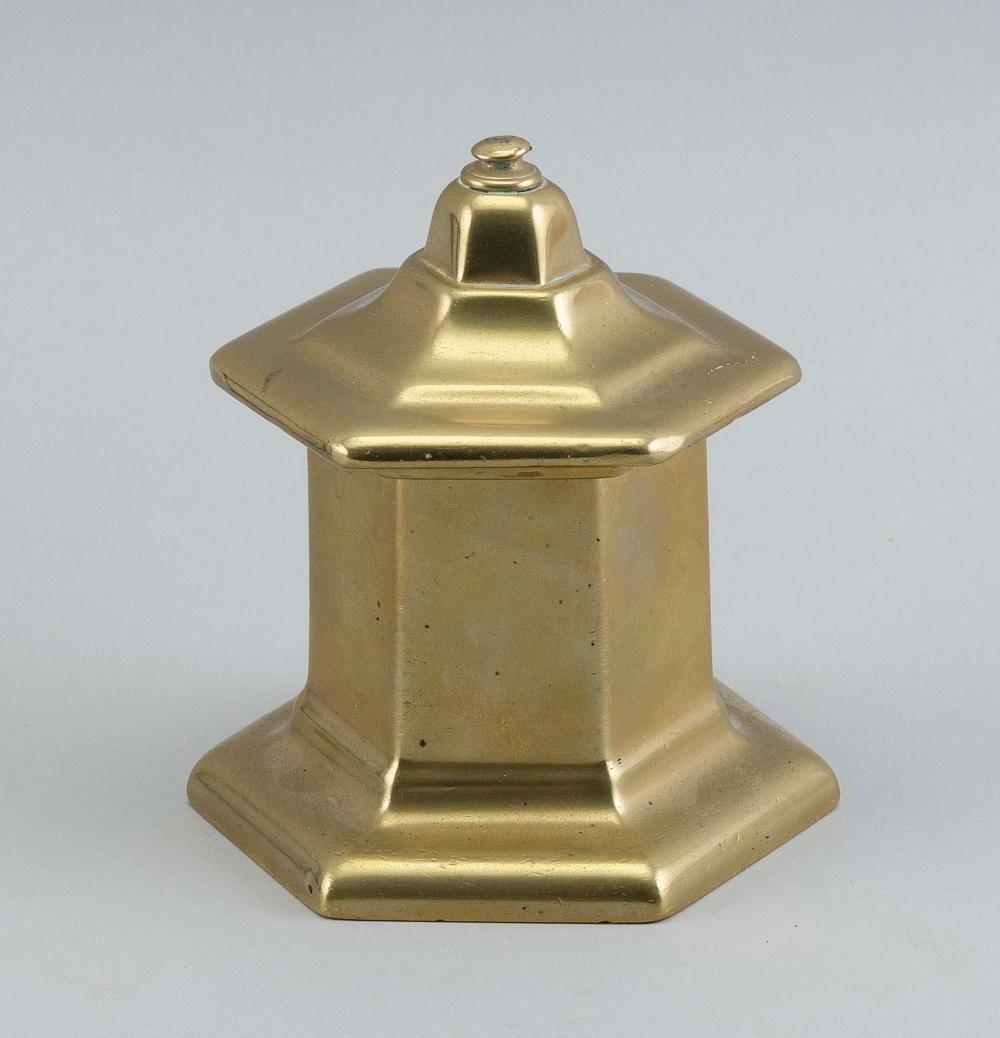 EARLY CONTINENTAL BRASS COVERED 2f15b4