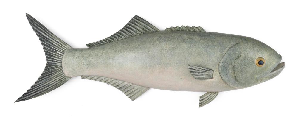 JUNE NOLL CARVED AND PAINTED BLUEFISH 2f163d
