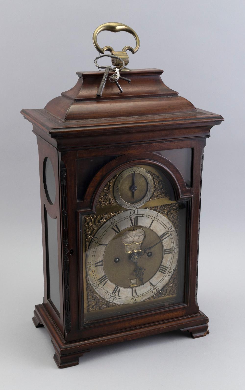 ENGLISH BRACKET CLOCK 18TH CENTURY 2f16cf