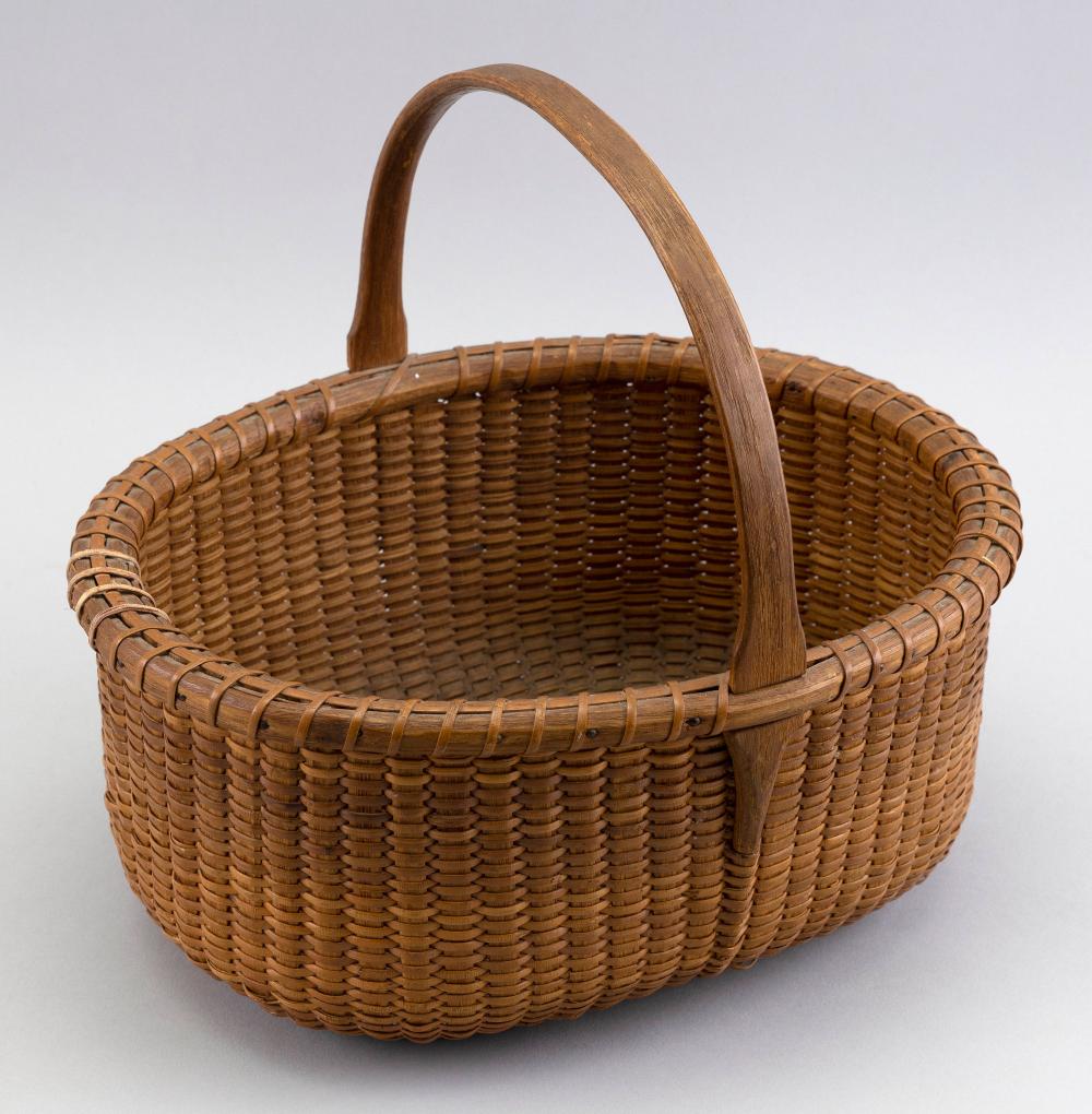 NANTUCKET BASKET CIRCA 1940 HEIGHT