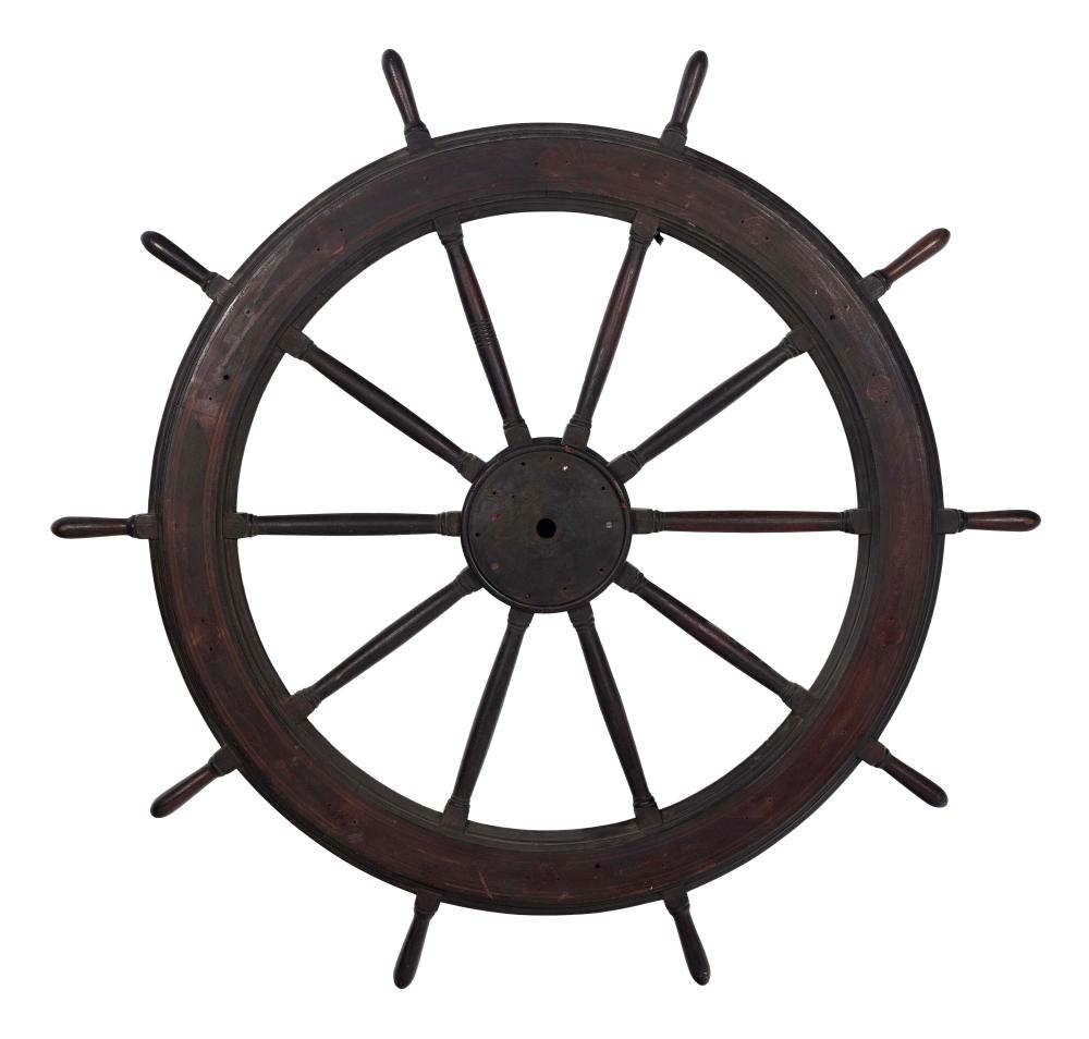 LARGE SHIP S WHEEL 19TH CENTURY 2f170e