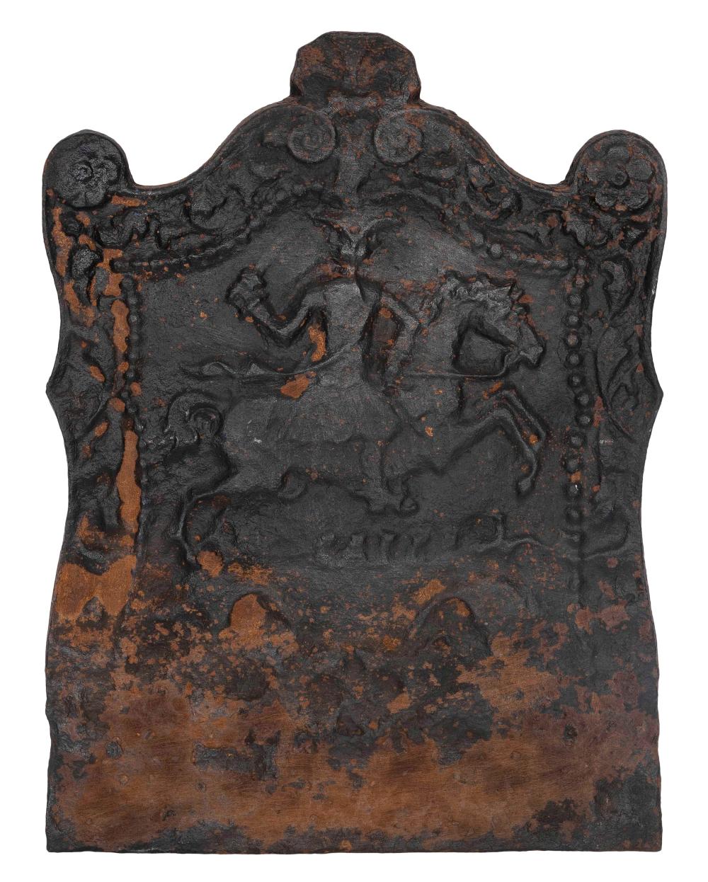 CAST IRON FIREBACK 18TH CENTURY 2f1738