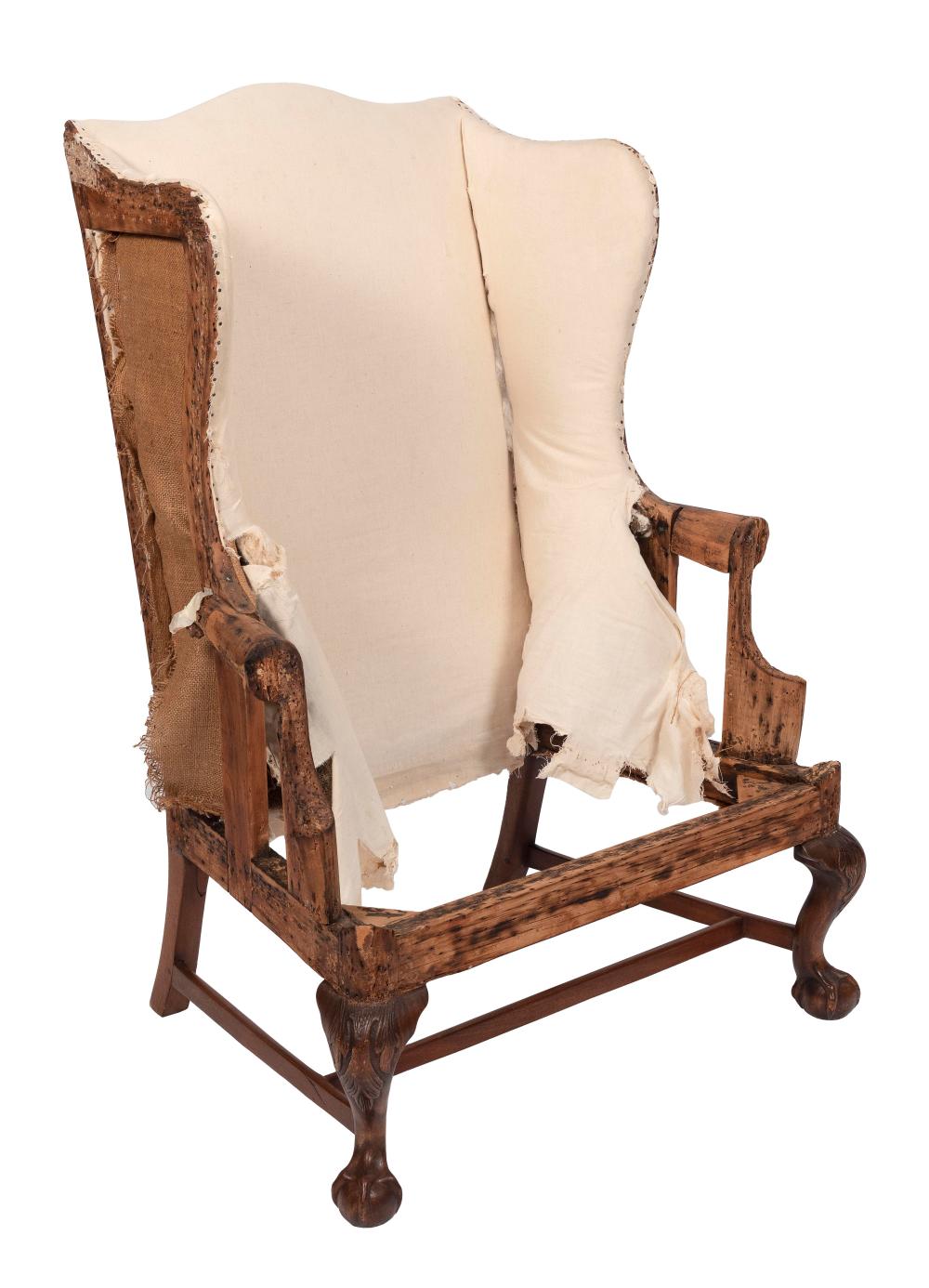 CHIPPENDALE WING CHAIR SOUTHERN