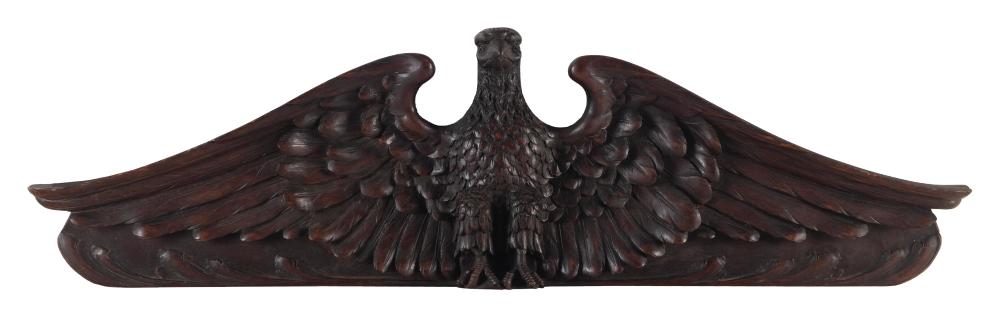 CARVED WOODEN SPREAD-WING EAGLE