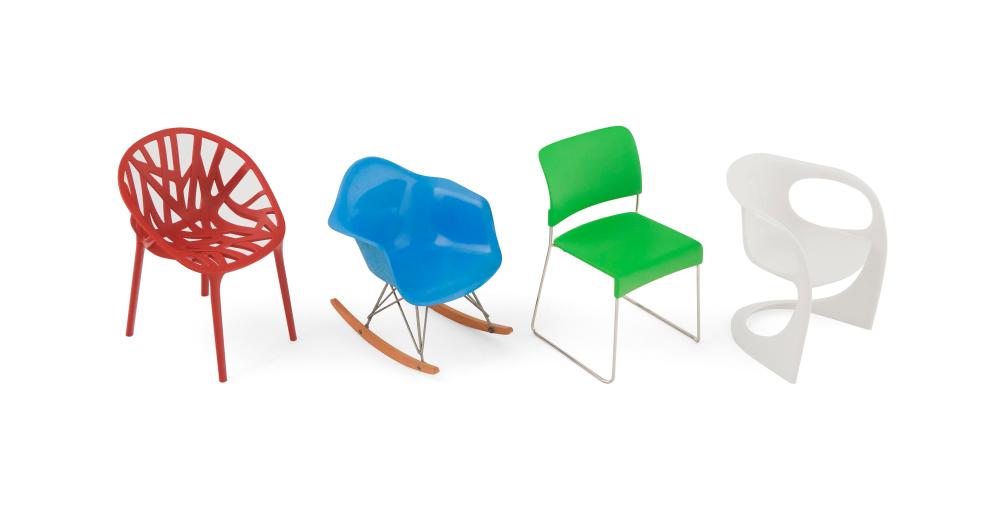 FOUR VITRA DESIGN MUSEUM MINIATURE 2f18b5