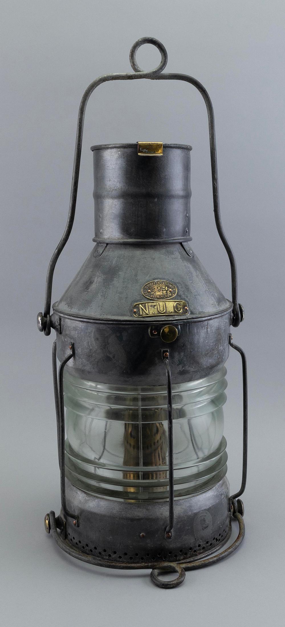 ENGLISH GALVANIZED MARINE LANTERN 2f1afe