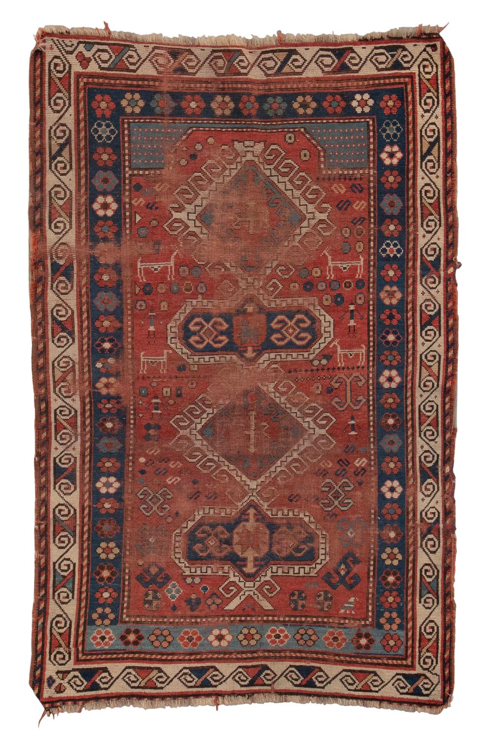 KAZAK RUG: 4’0” X 6’2”