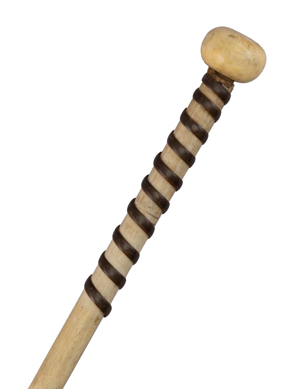 WHALEBONE AND WHALE IVORY CANE