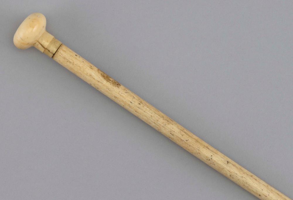 WHALE IVORY AND BONE LADY’S CANE