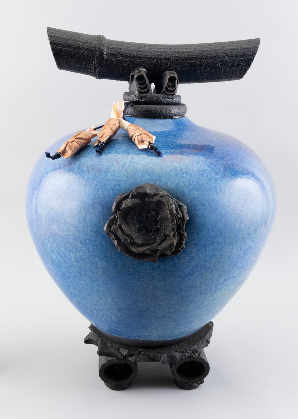 JAPANESE-STYLE ART POTTERY VASE