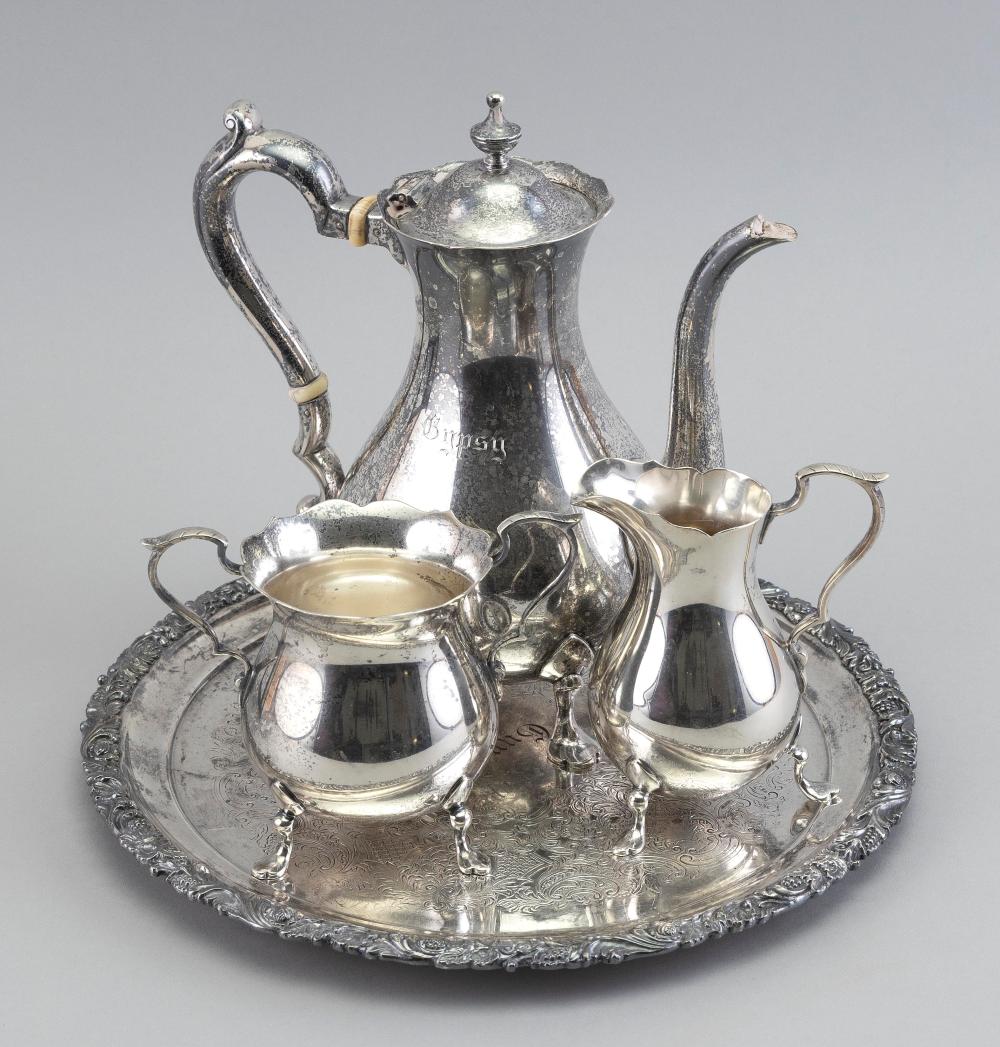 THREE-PIECE STERLING SILVER GORHAM TEA