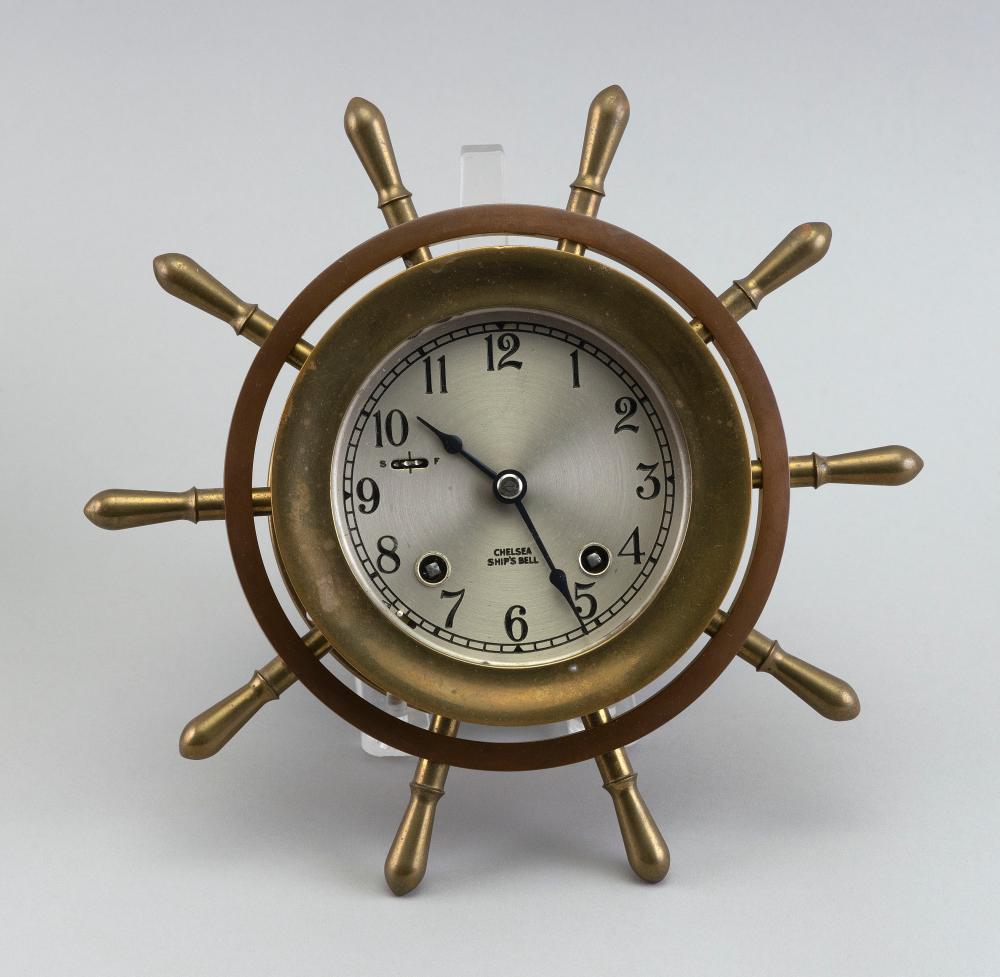 CHELSEA SHIP'S CLOCK MID-20TH CENTURY