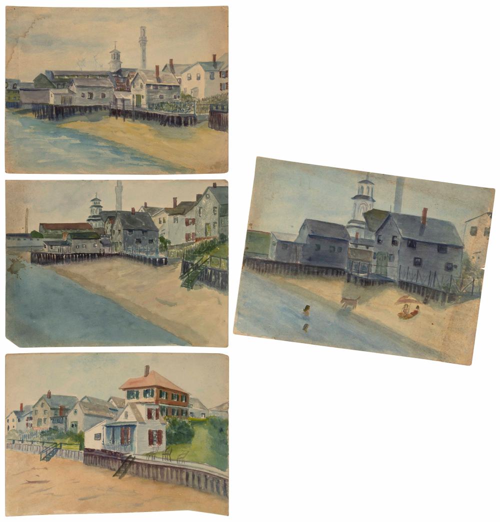 FOUR PROVINCETOWN-RELATED WATERCOLORS